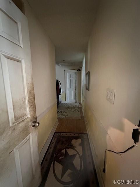 4232 Three Bridge Rd, Powhatan, VA 23139 - corridor featuring wood finished floors