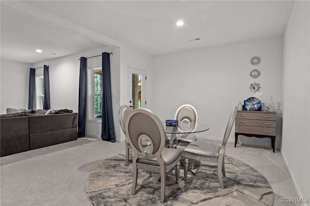 9255 Saxsawn Ln, Chesterfield, VA 23832 - dining room featuring light colored carpet and recessed lighting