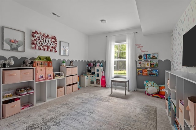 9255 Saxsawn Ln, Chesterfield, VA 23832 - rec room featuring carpet and wallpapered walls