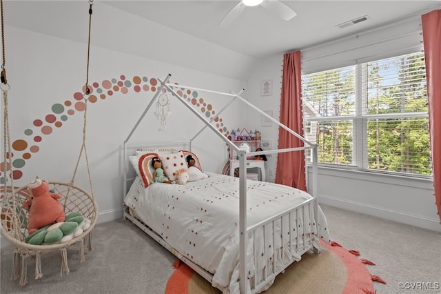9255 Saxsawn Ln, Chesterfield, VA 23832 - carpeted bedroom with ceiling fan and vaulted ceiling