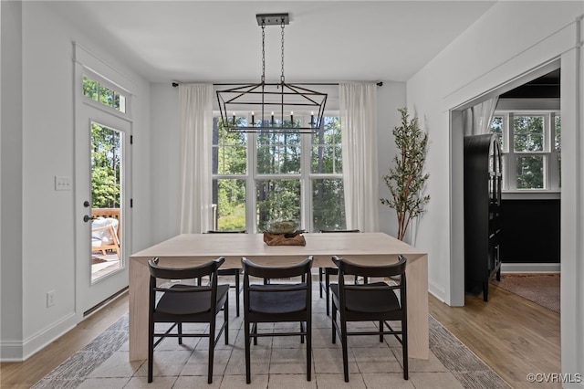 9255 Saxsawn Ln, Chesterfield, VA 23832 - dining space featuring a chandelier and light wood-style flooring