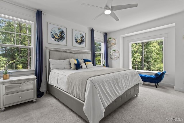 9255 Saxsawn Ln, Chesterfield, VA 23832 - bedroom with light carpet and ceiling fan