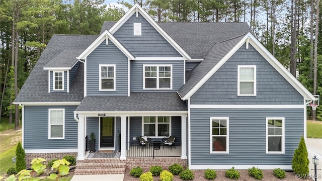 9255 Saxsawn Ln, Chesterfield, VA 23832 - view of front of home with a porch and roof with shingles