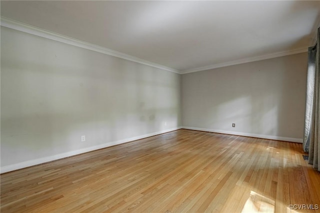 2330 Corner Rock Rd, Midlothian, VA 23113 - spare room with light wood-style floors and ornamental molding