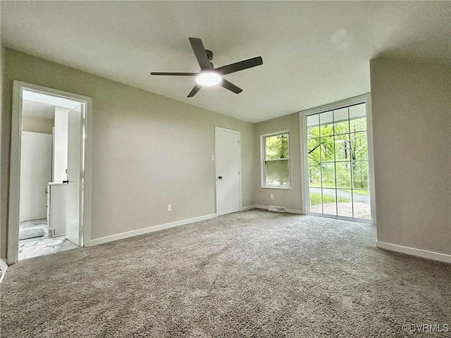8512 Scottingham Ct, Chesterfield, VA 23236 - unfurnished bedroom featuring access to exterior, carpet flooring, and a ceiling fan