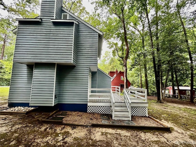 8512 Scottingham Ct, Chesterfield, VA 23236 - rear view of property with a wooden deck