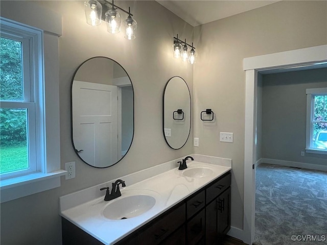 5731 Beechnut Ave, South Chesterfield, VA 23803 - bathroom featuring double vanity