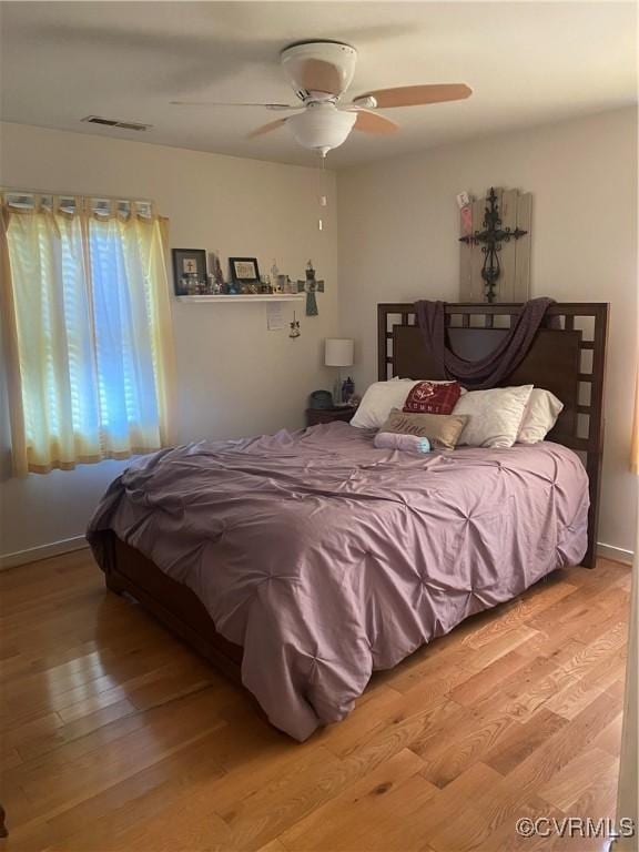 2622 Reba Ct, Glen Allen, VA 23060 - bedroom featuring wood finished floors and a ceiling fan
