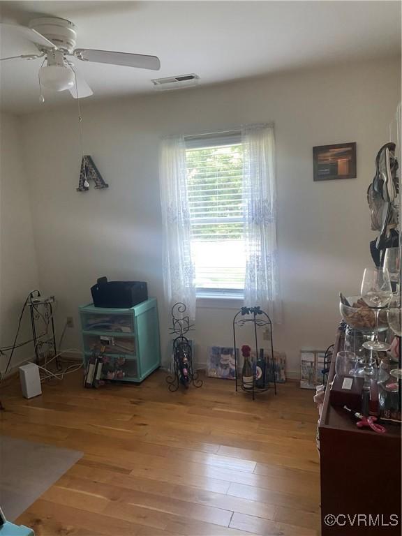 2622 Reba Ct, Glen Allen, VA 23060 - bedroom featuring light wood-type flooring and ceiling fan