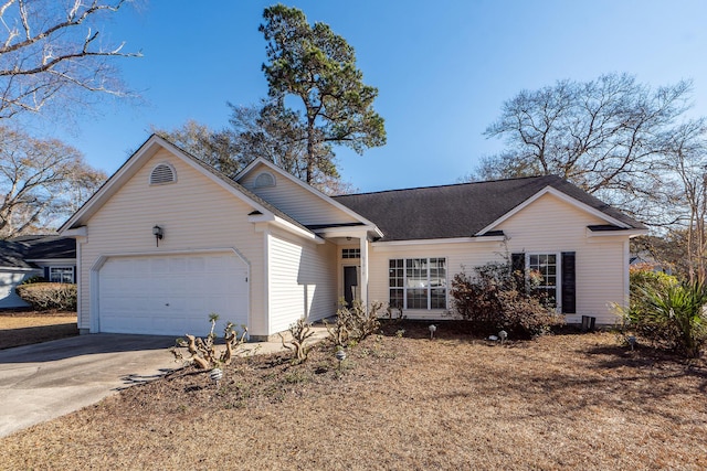 ranch-style house with a garage