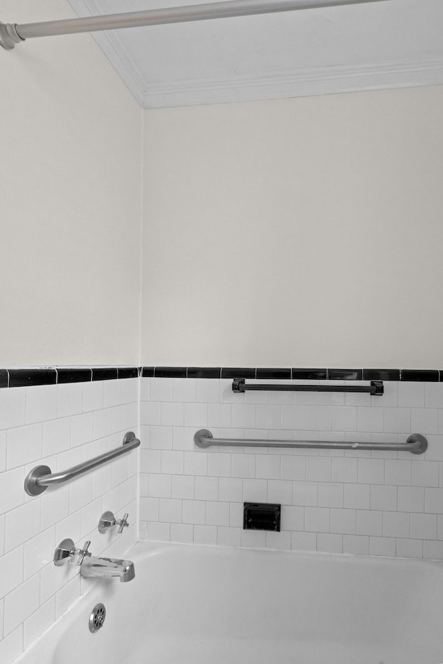 4932 N Rhett Ave, North Charleston, SC 29405 - full bathroom with crown molding and a bath