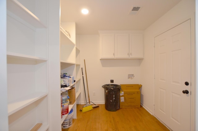 interior space featuring light hardwood / wood-style flooring