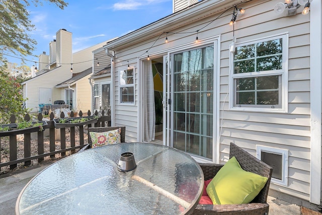 view of patio / terrace with outdoor dining area