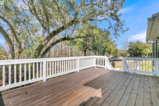 view of deck