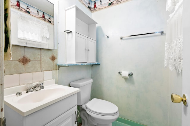 109 Rahway Rd, Goose Creek, SC 29445 - half bath with toilet, vanity, and backsplash