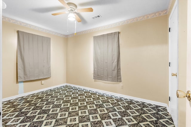 109 Rahway Rd, Goose Creek, SC 29445 - empty room featuring a ceiling fan and baseboards
