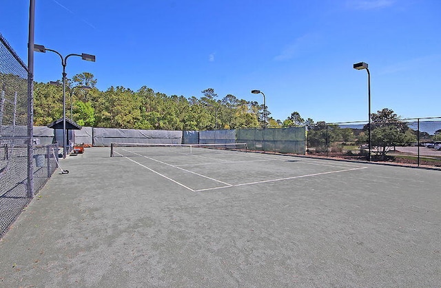 view of tennis court