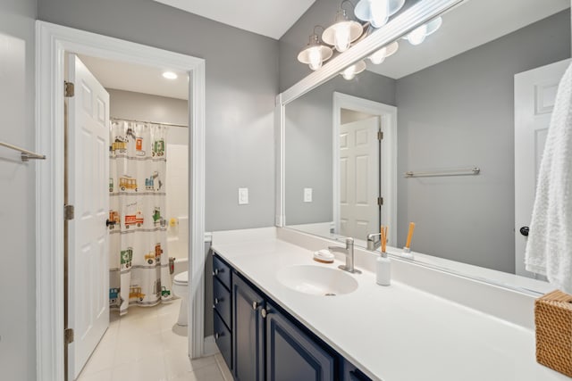 5195 Forest Oaks Dr, Hollywood, SC 29449 - full bath featuring toilet, vanity, and tile patterned flooring