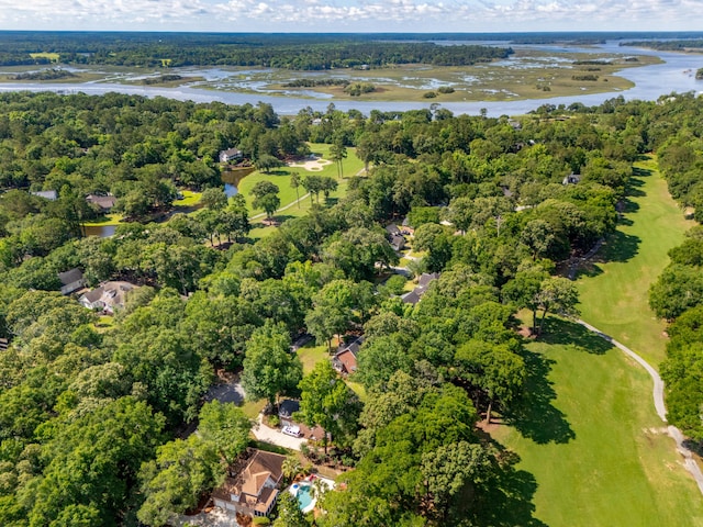 5195 Forest Oaks Dr, Hollywood, SC 29449 - bird's eye view of a nearby body of water and a forest