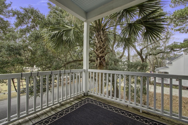 view of balcony