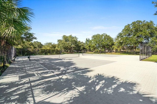 view of tennis court