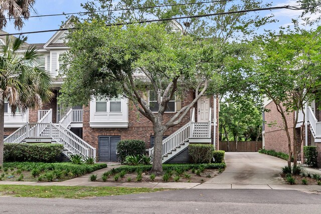 622 Windermere Blvd Unit D, Charleston, SC 29407 - view of front of house with stairway and brick siding