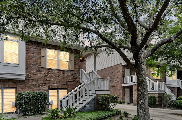 622 Windermere Blvd Unit D, Charleston, SC 29407 - view of front of house featuring stairs and brick siding