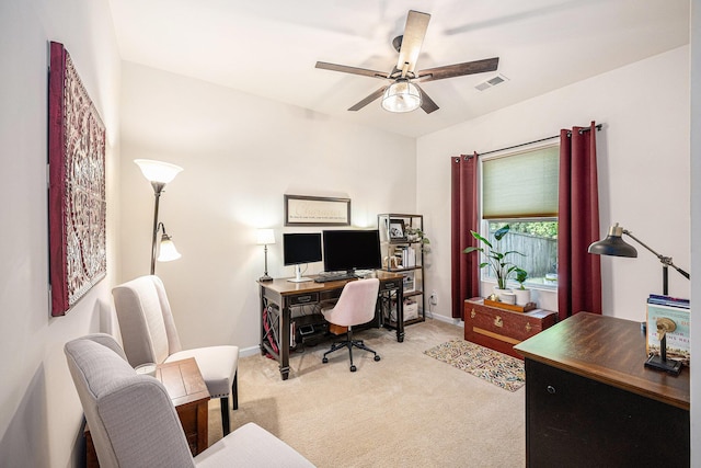 1723 Indaba Way, Charleston, SC 29414 - office space featuring carpet floors, ceiling fan, and baseboards