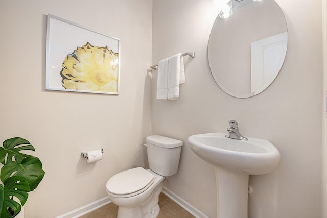 1723 Indaba Way, Charleston, SC 29414 - half bath with toilet, tile patterned flooring, baseboards, and a sink