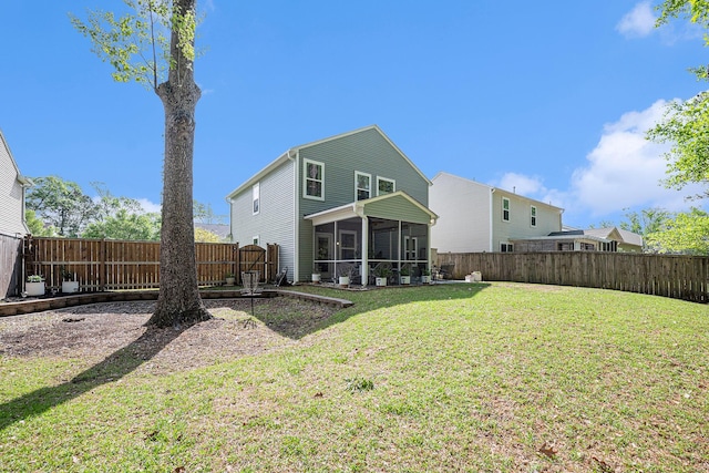 1723 Indaba Way, Charleston, SC 29414 - rear view of house featuring a sunroom