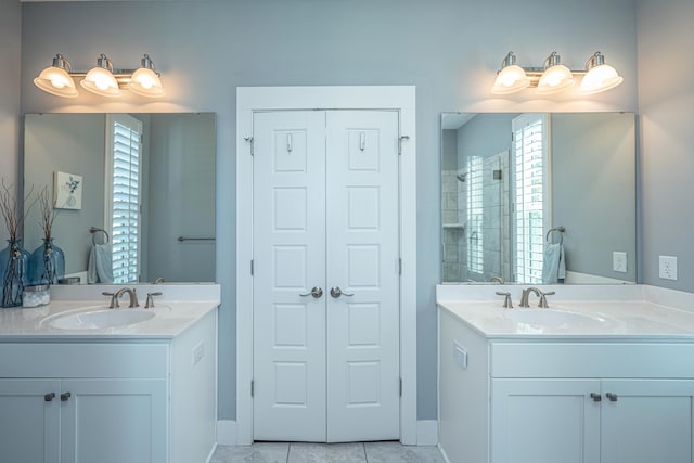 415 Watergrass Way, Summerville, SC 29485 - bathroom with two vanities, a sink, and tile patterned flooring
