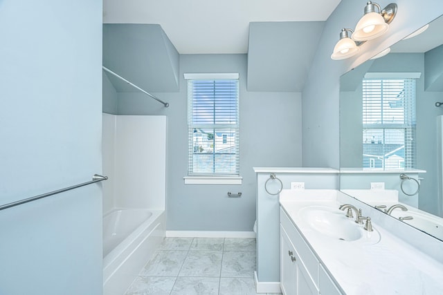 415 Watergrass Way, Summerville, SC 29485 - full bathroom with toilet, washtub / shower combination, baseboards, and vanity