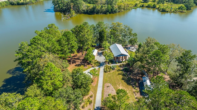 415 Watergrass Way, Summerville, SC 29485 - bird's eye view featuring a water view and a wooded view