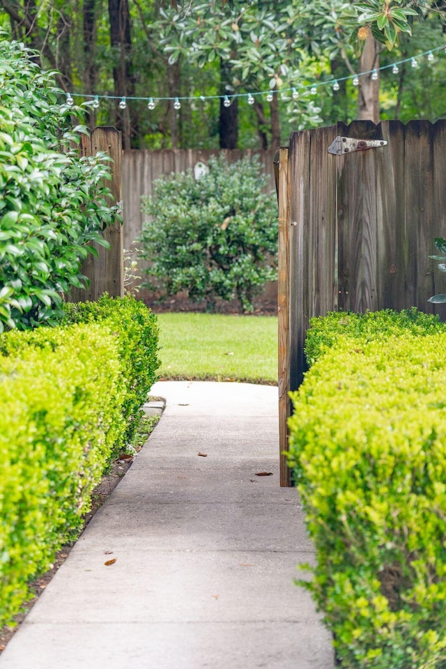 exterior space with fence