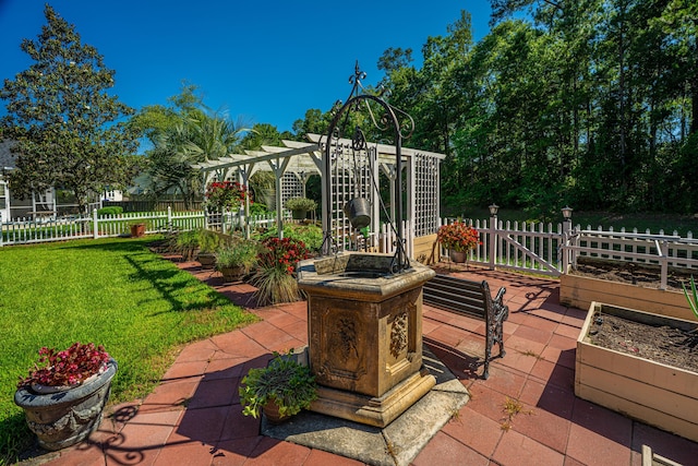105 Northpark Ave, Summerville, SC 29485 - view of patio featuring a garden