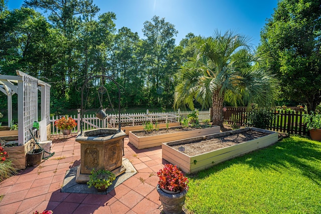 105 Northpark Ave, Summerville, SC 29485 - view of patio featuring a vegetable garden