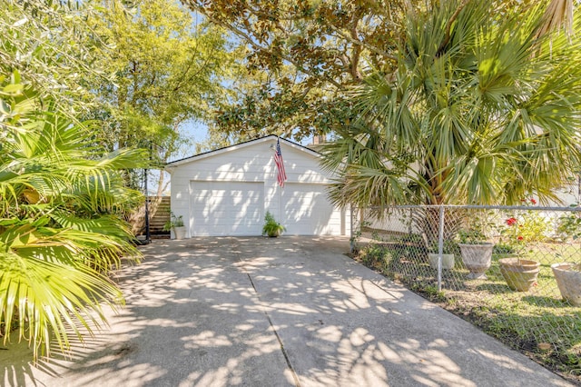 exterior space featuring fence