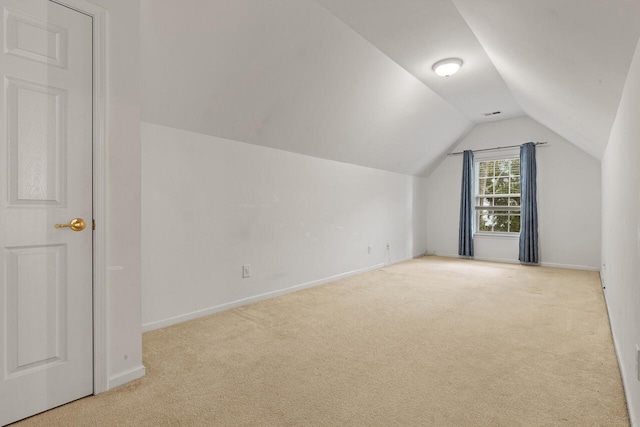 5404 Red Fork Ln, North Charleston, SC 29420 - bonus room featuring carpet flooring, vaulted ceiling, and baseboards