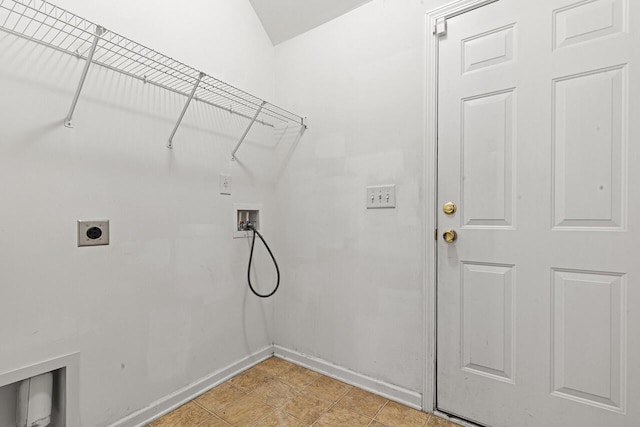 5404 Red Fork Ln, North Charleston, SC 29420 - laundry area featuring hookup for a washing machine, hookup for an electric dryer, and baseboards