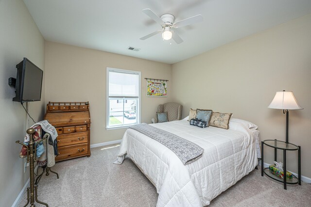 511 Nandina Dr, Goose Creek, SC 29445 - bedroom featuring carpet flooring, baseboards, a ceiling fan, and visible vents