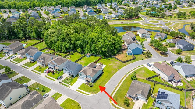 511 Nandina Dr, Goose Creek, SC 29445 - bird's eye view with a water view and a residential view