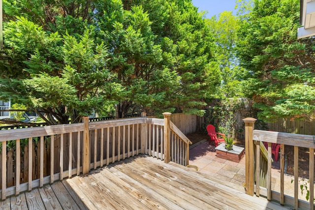 1441 Waterside Ct, Mount Pleasant, SC 29464 - wooden terrace featuring a fenced backyard