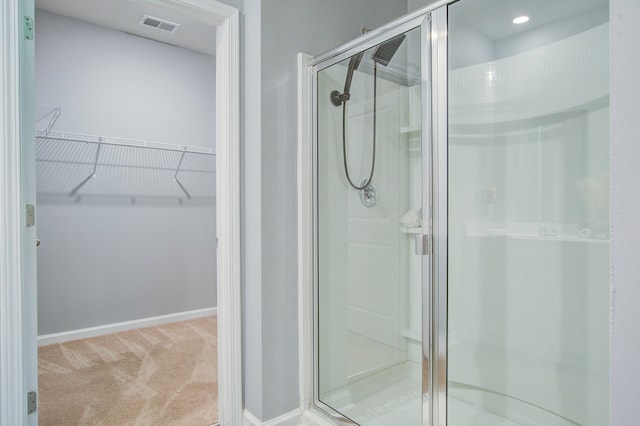 bathroom with walk in shower