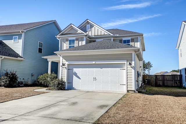 view of front of house featuring a garage