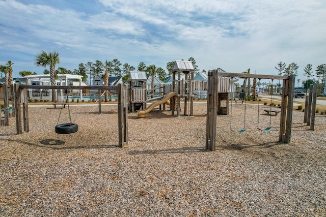 view of play area