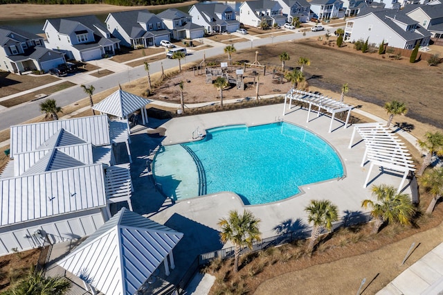 view of pool with a patio