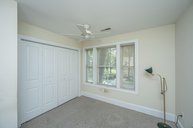 3005 Macbeth Creek Dr, Charleston, SC 29414 - unfurnished bedroom with carpet floors, a closet, and ceiling fan