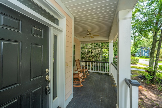 3005 Macbeth Creek Dr, Charleston, SC 29414 - porch featuring ceiling fan