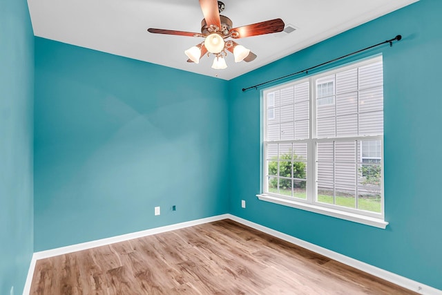 127 Rawlins Dr, Summerville, SC 29485 - unfurnished room featuring wood finished floors and ceiling fan