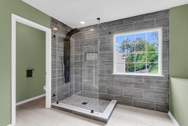 127 Rawlins Dr, Summerville, SC 29485 - bathroom with a stall shower and tile patterned floors